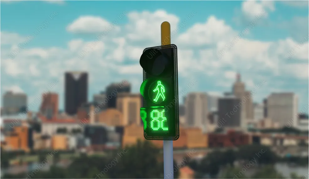 Pedestrian Crossing Traffic Light and Countdown Timer Pedestrian Crossing Traffic Light and Countdown Timer