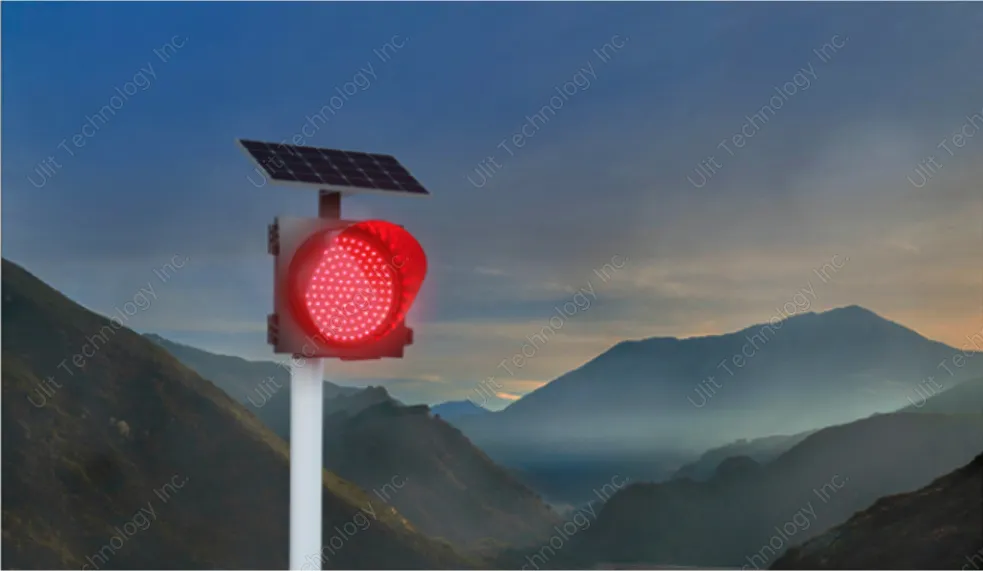 Red Flashing Traffic Light Solar Red Flashing Traffic Light Solar