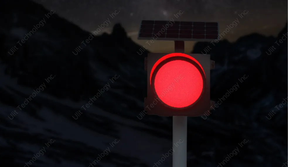 Blinking Red Light Traffic Outdoor Blinking Red Light Traffic Outdoor