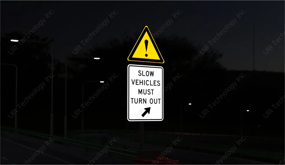Road Signals and Signs at Night Road Signals and Signs at Night