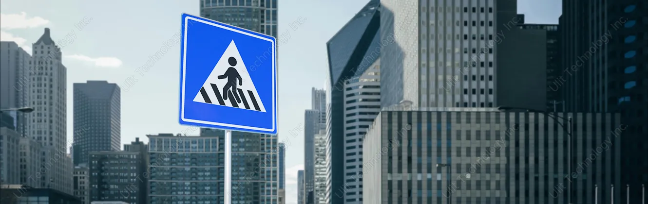 Two Way Traffic Sign Banner Two Way Traffic Sign Banner