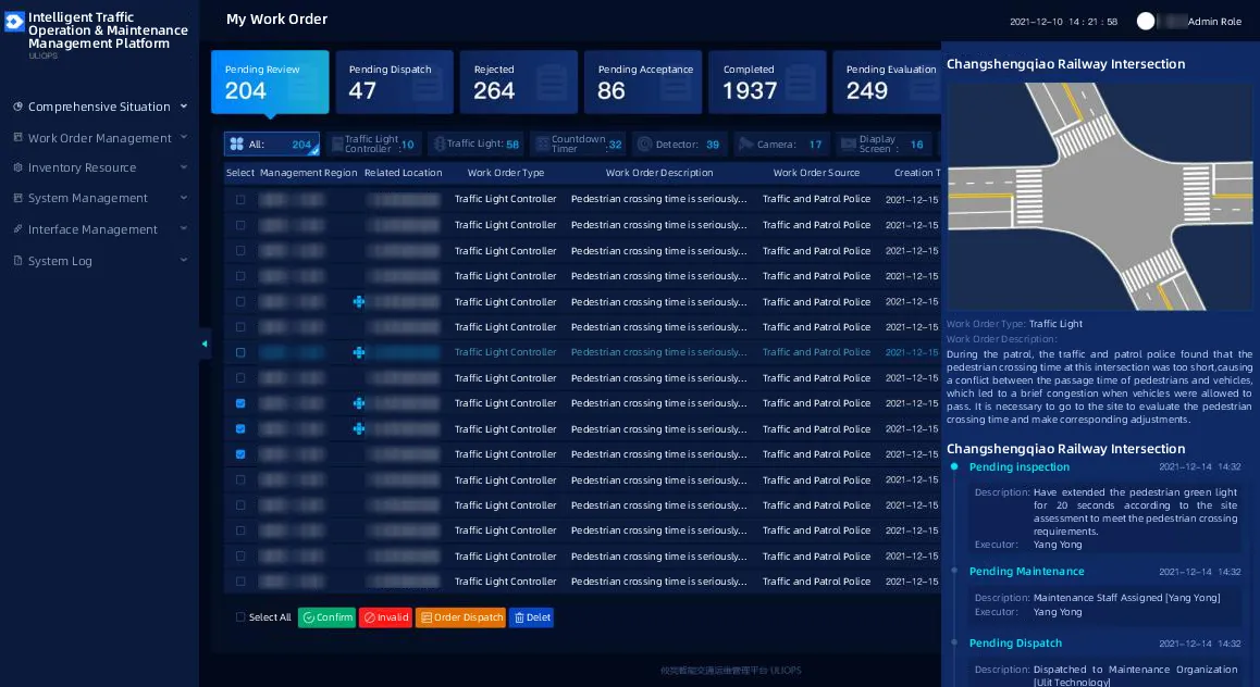 Smart Traffic Management System- Work Order Management Smart Traffic Management System- Work Order Management