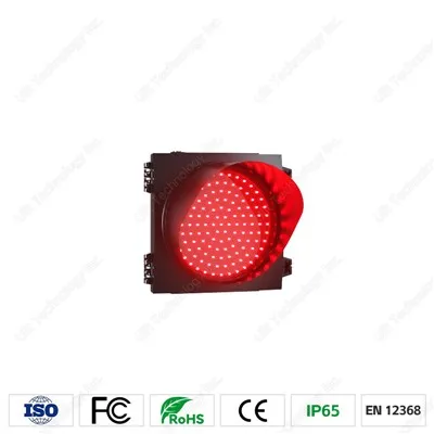 Red Flashing Traffic Light