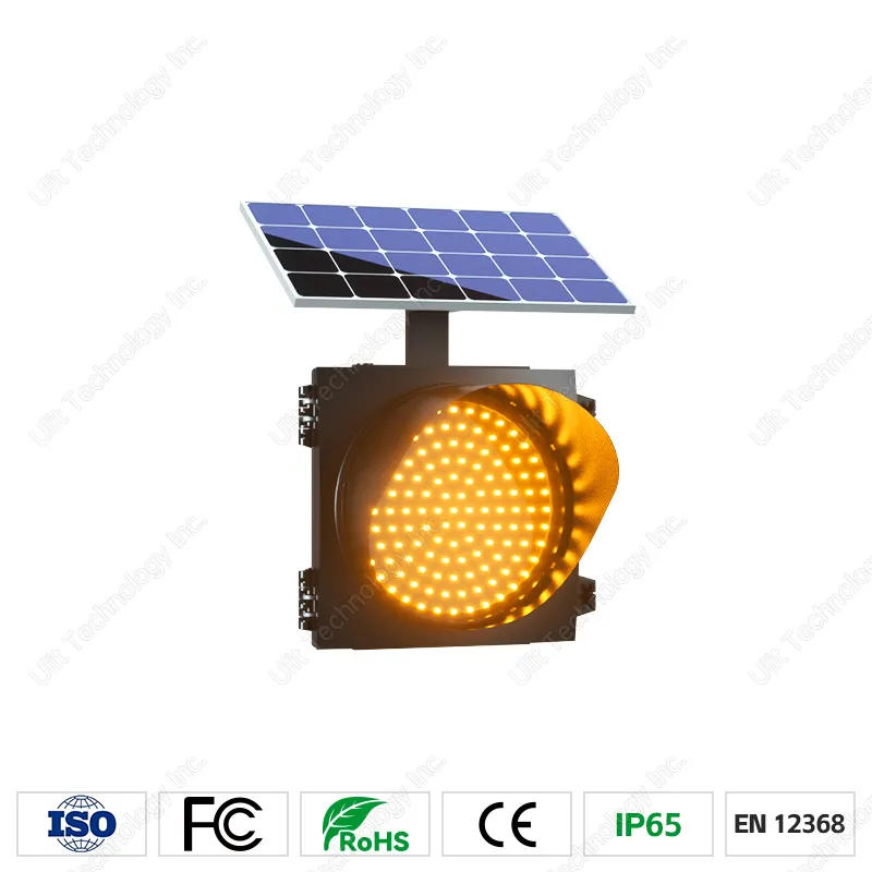 Solar Blinking Traffic Light